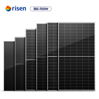 Panneau solaire à cellules demi-coupées Risen 585W 590W 600W 605W Prix des modules Pv bifaciaux