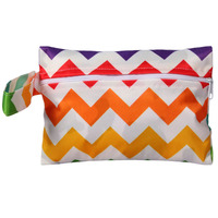 Sac étanche imprimé avec fermeture éclair 14*20cm, pochette de rangement réutilisable imperméable pour l'organisation quotidienne