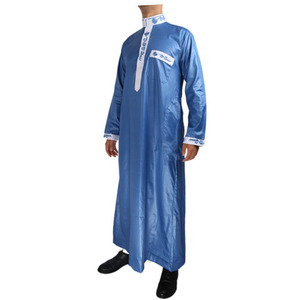 2024 Promotional <strong>Model</strong> Sudan Muslim <strong>Abaya</strong> Thobe for Men Robe Arabian Clothing New Design Men Embroidery Thobe - Product Image 4