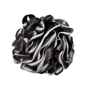 Natural PE Shower Loofah Pouf Ball Men Exfoliating Mesh Extra Large Bamboo Charcoal Black Scrubber Bath Sponge - Product Image 2