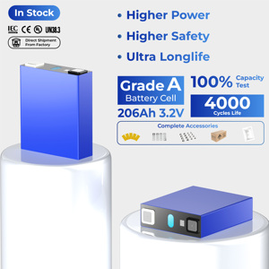 고전력 공장 가격 3.2V 206Ah 급 Ev 충전을 위한 리튬 이온 배터리 셀, 48V DIY 태양 전지 - Product Image 1