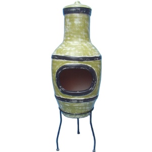 Outdoor Terracotta Handmade Clay Chiminea <strong>Garden</strong> <strong>Chimney</strong> for Sale - Product Image 1
