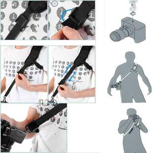 अनुकूलित कैमरा गद्देदार कंधे गर्दन का पट्टा गोफन बेल्ट जल्दी रिलीज सुरक्षा काले महिलाओं पुरुषों सभी <span class=keywords><strong>DSLR</strong></span> यूनिवर्सल एसएलआर कैमरों के लिए - Product Image 5