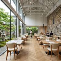 Muebles de Restaurante Comerciales Modernos y Personalizados, Juego de Mesa y Sillas de Madera Maciza de Fresno para Hoteles, Cafeterías y Bares, Soluciones para Cafés
