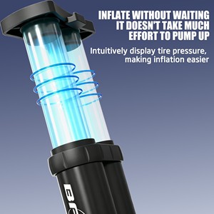 BAIMEI 120psi High Pressure Bicycle Tire <strong>Pump</strong> Portable Floor Air <strong>Pump</strong> with Gauge and Mini Foot <strong>Pedal</strong> - Product Image 5