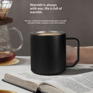 Produit en gros : Tasse à café en céramique intelligente à chargement sans fil rapide 15W avec thermostat et isolation thermique pour usage au bureau - Product Image 2