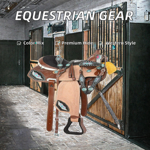 Productos Profesionales de Cuero para Equitación de Fábrica: Sillas de Montar Western de Alta Calidad, Mantas Antimoscas de Ganchillo y Gorros para Orejas de Caballo - Product Image 2