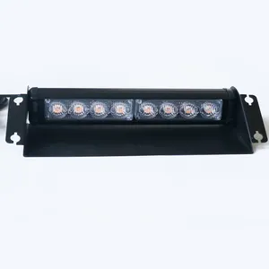 8 Led 11 ''Auto Interieur Voor Achterruit Vizier Stroboscooplicht Dashboard Deck Waarschuwingslichten Verkeerslichten Noodlamp Met Zuignappen