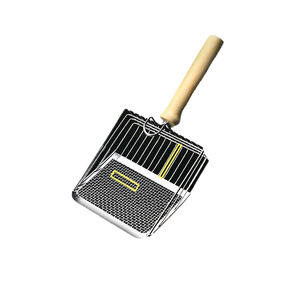 Pelle à litière pour chat, en métal inoxydable, à trous fins, grande taille, pelle à litière pour chat, fournitures pour chat. - Product Image 1