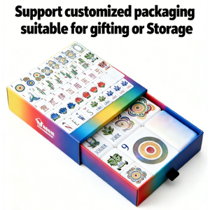 ชุดไพ่นกกระจอกสุดหรูแบบอเมริกันคลาสสิกพร้อม166ทนทานและเป็นมิตรกับสิ่งแวดล้อมกระเบื้องขนาด1.2นิ้วสำหรับใช้ในบ้านและคาสิโน - Product Image 3