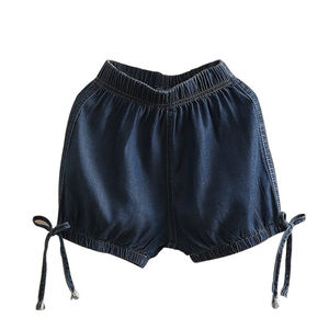 Diseño de Moda Coreana para Niños, Jeans Cortos Lisos de Alta Calidad para Niñas, del Mercado de Ropa en China - Product Image 1