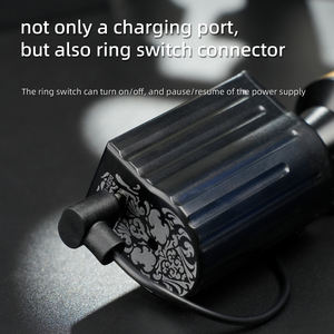 Alimentation pour <span class=keywords><strong>tatouage</strong></span> WX-1 PLUS, batterie rechargeable avec interrupteur à anneau, <span class=keywords><strong>kit</strong></span> d'alimentation sans fil - Product Image 3