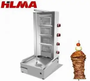 Electric Operated Meat Product Making Machines Kebab Press Machine Commercial Gas Shawarma Machine