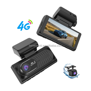 Caméra de tableau de bord 4G DVR ADAS BSD LCA avec moniteur de stationnement 24H, enregistreur de <span class=keywords><strong>voiture</strong></span> OEM ODM 3,69 pouces, avant 4K, arrière 1080P - Product Image 1