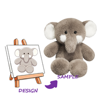 Porte-clés en peluche super doux personnalisé avec rembourrage en coton PP et doublure en maille - Fonction réconfortante