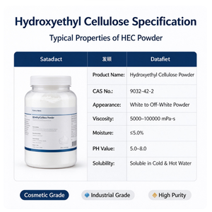 Hidroxietilcelulosa HEC de alta solubilidad en agua, grado cosmético, con fuerte efecto espesante - Product Image 2