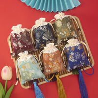 Sachet de sauge de style ancien pour le Festival des Bateaux-Dragons, pochette porte-bonheur à cordon, anti-moustiques portable, sacs vides à suspendre au voiture