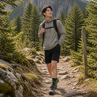 Chaussettes de randonnée OEM en tricot extensible pour le trekking, le camping et la marche sur sentier