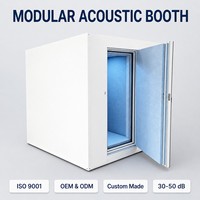 Cabine acoustique insonorisée ignifuge en aluminium certifiée CE avec fenêtre visuelle pour la réduction du bruit des machines