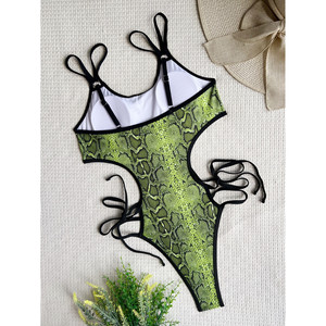 Costumi da bagno interi Sexy con stampa serpente - Product Image 2