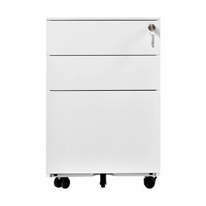 Muebles de Oficina, Archivador Metálico para Archivos A4, Gabinete de Almacenamiento Móvil con 3 Cajones, Archivador con Ruedas - Product Image 2