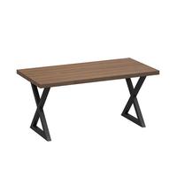 Table à manger rectangulaire en bois massif de style industriel américain vintage, combinaison de chaises de bar pour restaurants, hôtels, écoles