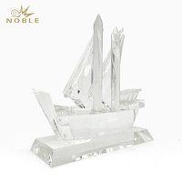 Modèle de navires arabes en cristal noble, trophée traditionnel pour la Journée nationale des Émirats arabes unis, prix personnalisé avec logo, cadeau d'affaires artisanal