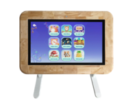 Table d'apprentissage et de jeu intelligente Polikids avec écran tactile LED, Wi-Fi intégré, design portable - Grande table d'apprentissage interactive