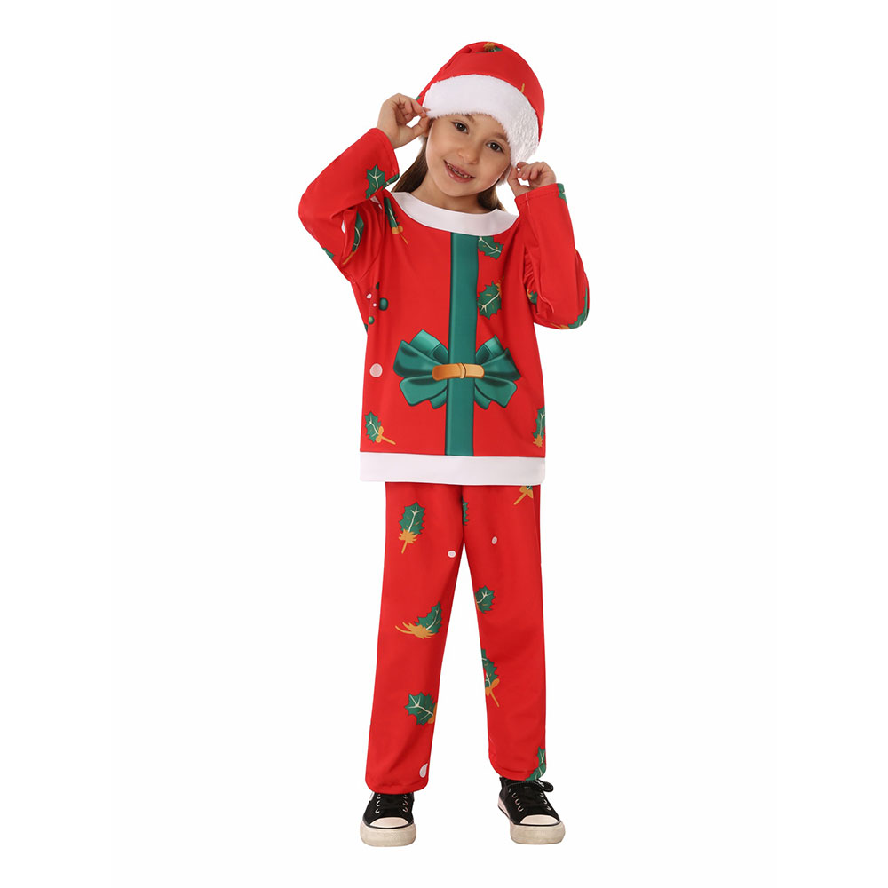 Children's Red Santa Claus Pajama Party Dress up Costume for School Holidays  and Christmas Show for Girls| Alibaba.com