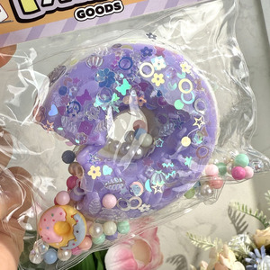 Customized TPR Simulation <b>Ring</b> Shaped Donut Squishy Toys Handmade Anxiety Relief Sensory Toys Slow Rising Novelty Girls Silicone - Product Image 3