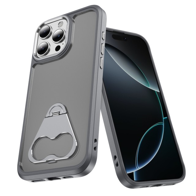 Unique Design Metal Button Luxury Transparent TPU+PC Mobile Phone Cases 16 17 Pro Max Anti-falling Sport Design Bottle Opener