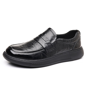 Baskets décontractées pour hommes printemps-été en cuir respirant avec doublure en PU et semelle intérieure en mesh, à lacets, style marche - Product Image 1