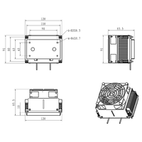 Module de refroidissement Peltier Huajing 50W, refroidisseur d'air thermoélectrique avec réfrigérant R404A, fonction de chauffage et de refroidissement