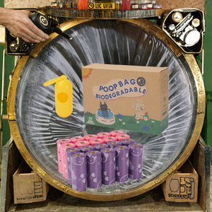 Distributeur de sacs à déjections canines biodégradables, 300 unités, extra épais et anti-fuite, avec parfum pour animaux, pour l'élimination des déchets d'animaux - Product Image 3