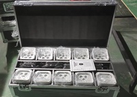 Projecteur PAR LED sans fil DMX à batterie 6x18W RGBWA UV Blanc pour scène