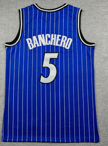 Nouveaux styles 2026, ventes chaudes et haute qualité, <span class=keywords><strong>maillot</strong></span> de basket-ball pour hommes, broderie cousue, unisexe, <span class=keywords><strong>Orlando</strong></span> <span class=keywords><strong>Magic</strong></span> Paolo Banchero - Product Image 2