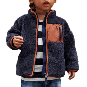 Veste en polaire tendance streetwear, veste en polaire personnalisée pour garçons, nouvelle conception, veste en polaire <span class=keywords><strong>sherpa</strong></span> pour enfants - Product Image 1