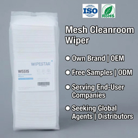 Toallitas Industriales Sin Pelusa Wipestar M-3 de Viscosa y Poliéster para Limpieza de Salas Blancas y Enfriamiento Eficaz de Pantallas SMT