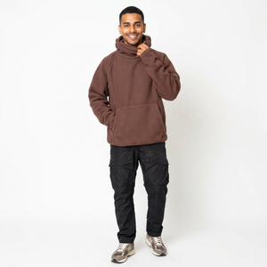 OEM de alta calidad Unisex de gran tamaño enmascarado sudaderas con capucha chaqueta personalizada Polar Fleece Hoodie hombres pasamontañas sudaderas con capucha dobles - Product Image 1