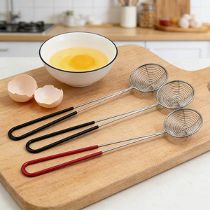 Stainless Steel Slotted Spoon Strainer Ladle Drainer For Noodles Dumplings Frying Multifunction Kitchen Tool - Product Image 3