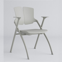Chaise de bureau légère, moderne, en acier, ergonomique, confortable, durable, mobile, pliable, avec dossier en maille, pour l'école, la maison et le bureau