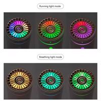 Humidificateur ultrasonique rechargeable 300 ml, diffuseur d'arômes pour la maison, purificateur d'air pour voiture, brumisateur avec lumière LED colorée