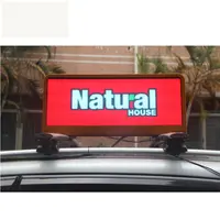 P5 kablosuz taksi led tepe lambası ekran reklam tam renkli taksi üst reklam tabelaları