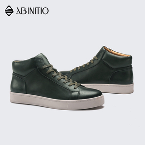 <span class=keywords><strong>Zapatillas</strong></span> de deporte de cuero ligeras para hombre, de tobillo alto, elegantes, de marca - Product Image 5