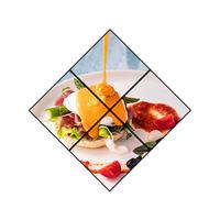 Pantalla LCD Cuadrada de 45.4 Pulgadas (849 mm x 849 mm) con Sistema Android CMS y Control Remoto de Contenido para Restaurantes