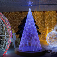 Großer Outdoor-Weihnachtsbaum mit Leuchtdekoration für Einkaufszentren & Plätze, 3-30m, Bestseller Direkt ab Werk