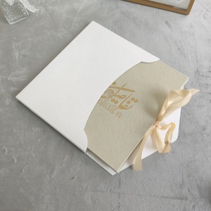 Elegante Invitación de Boda en Acrílico Transparente y Papel Plateado con Detalles en Terciopelo Beige, Juego de Tarjetas RSVP, Lujo para Celebración de Matrimonio o Festival - Product Image 2