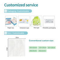 Serviette jetable pour le visage 100% coton, emballage OEM/ODM, testée cliniquement, pour salon de beauté, spa et usage cosmétique.