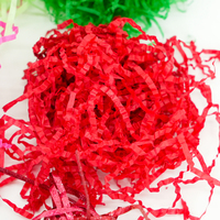 Raffia herbe papier froissé froissé coupe papier remplisseur déchiqueté tissu remplissage papier pour emballage cadeau