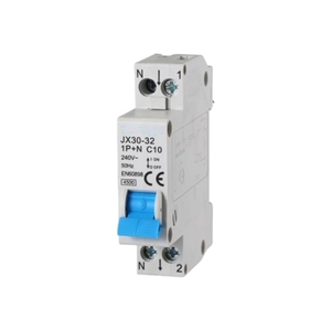 Gloca automatico 1P + N 10A 220V 4.5KA interruttore 1 modulo DIN C10 - Product Image 1